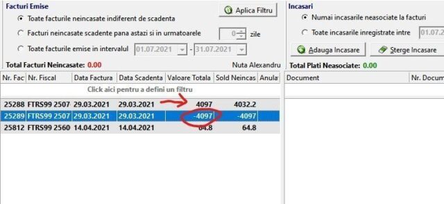 situatie fisa client